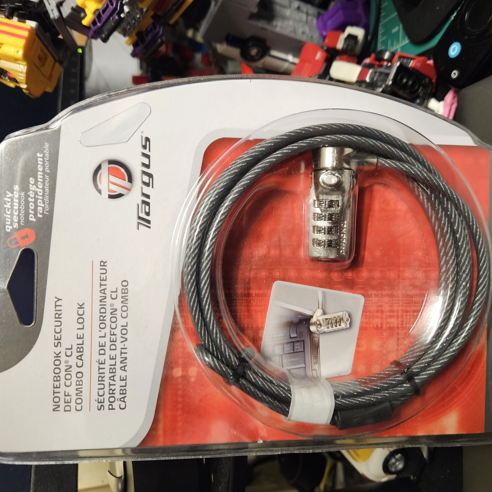 Targus Notebook Security Combo Cable Lock - Silver